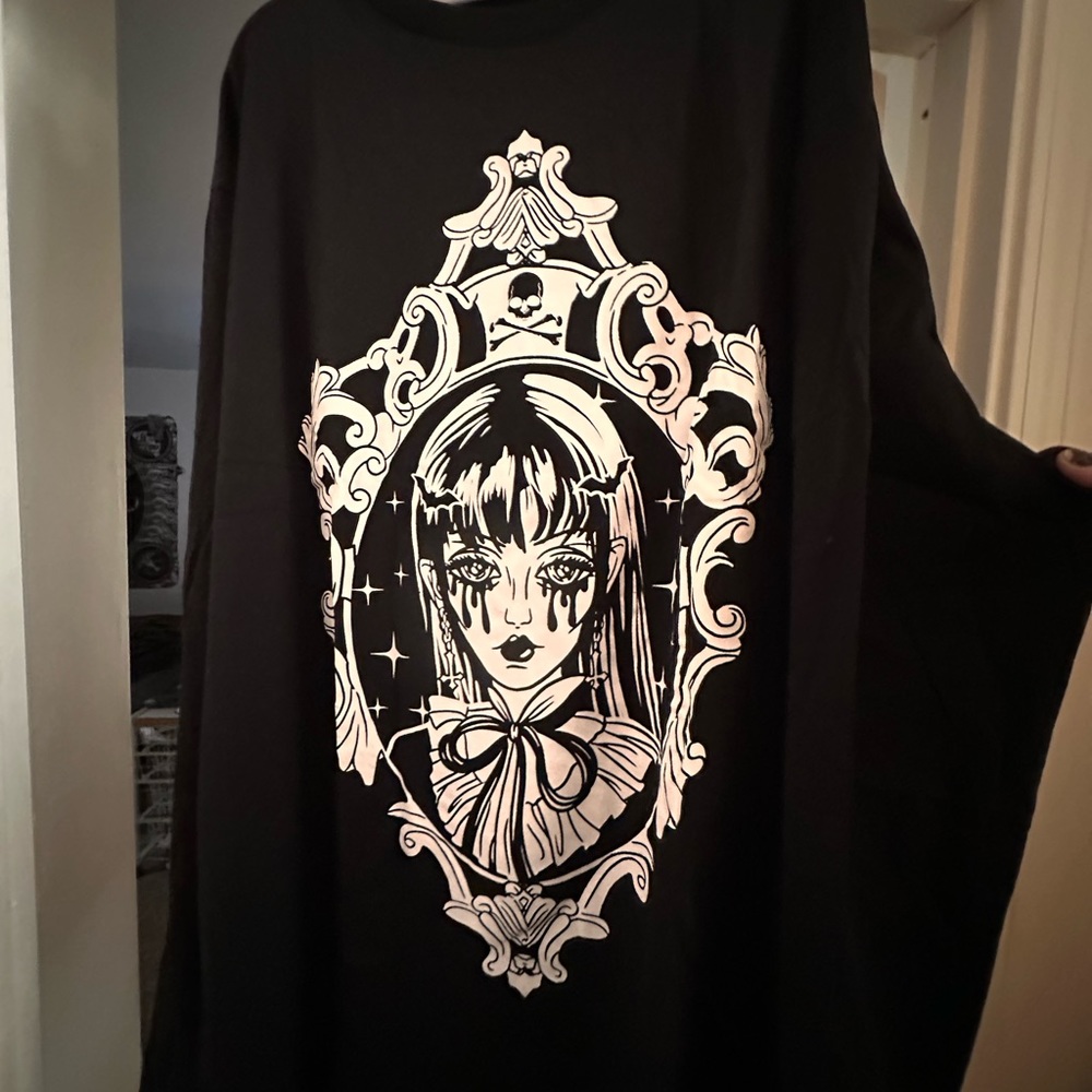 Dollskill Long Sleeve TShirt-Goth/Emo Bat Girl 3XL - Picture 12 of 12